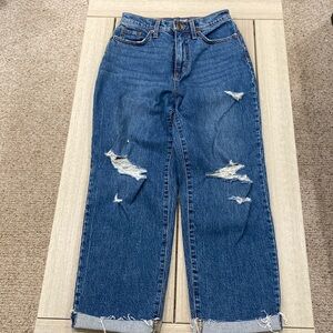 Universal Thread - Zip Fly Distressed Vintage Straight Jeans, Size 4/27R
